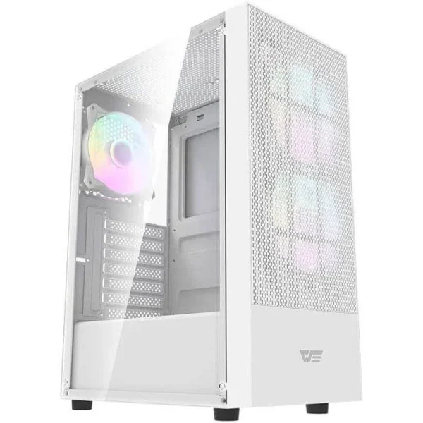 DarkFlash A290 ATX With 3 ARGB Fans Gaming Case White