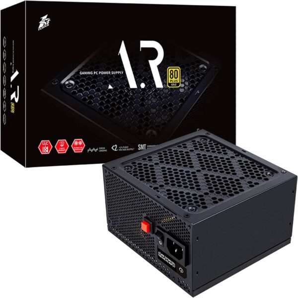 1st Player ACK Silver 750W 80+ Silver Non-Modular ATX Power Supply, Black