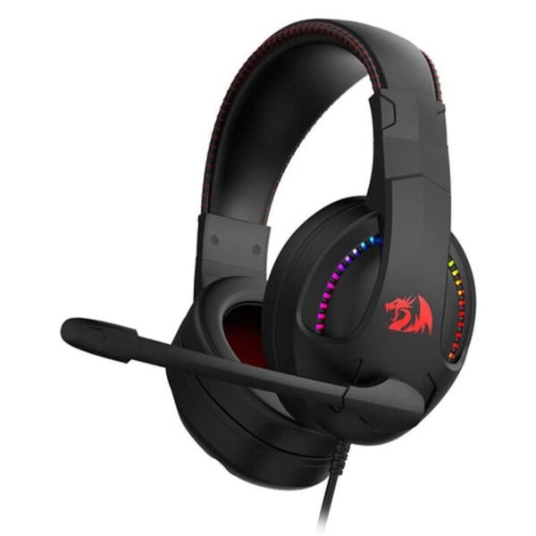 Redragon H211 Cronus Wired RGB Gaming Headset for PC, PlayStation, Xbox, Switch, and more devices with 3.5mm connections