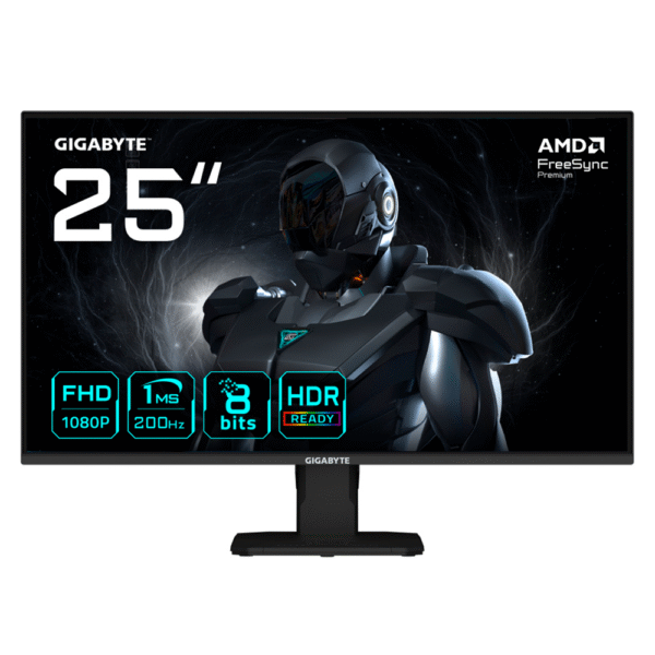 GIGABYTE GS25F2 EK 24.5″ LED Gaming Monitor – Full HD, 144 Hz, 1 ms, HDR10, 1‑Year Warranty