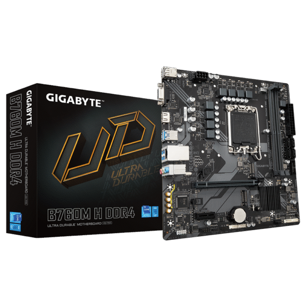 GIGABYTE B760M H DDR4 Micro-ATX Motherboard – Intel 12th/13th Gen CPU Support