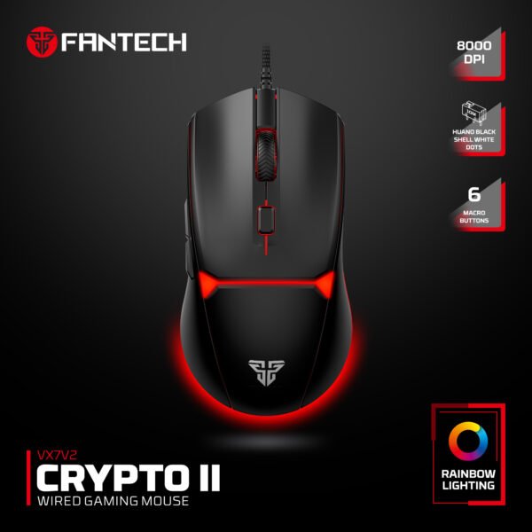 FANTECH VX7V2 CRYPTO II Wired Gaming Mouse
