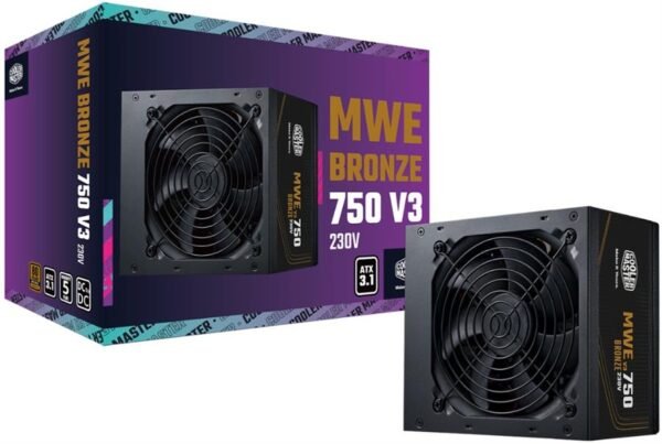 Cooler Master MWE Gold 750W V3 – 80 Plus Gold, Silent & Reliable PSU
