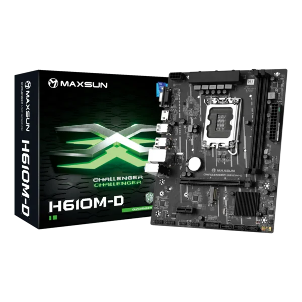 MS-Challenger H610M-D Motherboard – Intel 12th Gen Support, DDR4 Speed, PCIe Expansion, and Reliable Everyday Performance
