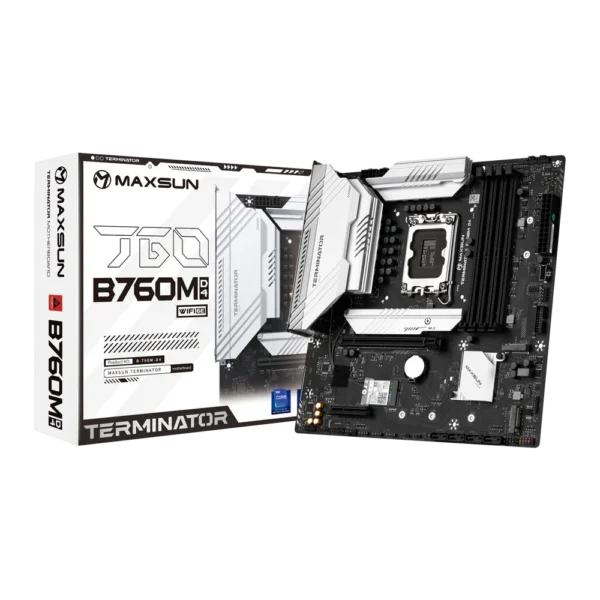 MS-Terminator B760M D4 WIFI6E V2 Motherboard – Intel 12th/13th Gen Support, DDR4 Speed, PCIe 4.0 Expansion, and Ultra-Fast WiFi 6E Connectivity