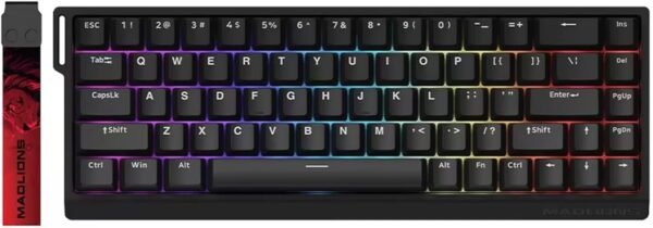 ATK & VXE FGGMAD68 Gaming Keyboard – RGB Backlit, Ergonomic Design, High-Performance Precision