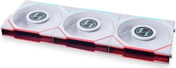 Lian Li UNI FAN TL‑LCD Wireless 120 White (3pcs) | Premium ARGB Fan Kit with LCD Display & Wireless Controller