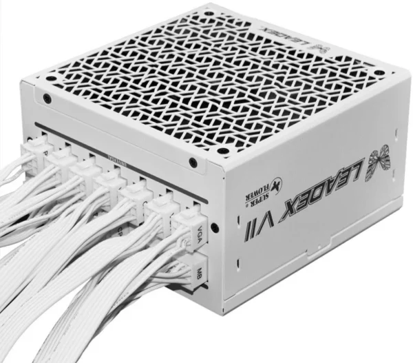 LEADEX VIII Platinum 1200W PRO White – Fully Modular, 80+ Platinum Efficiency, PCIe Gen 5.0, ATX 3.1 Ready, Silent Cooling & Advanced Protection