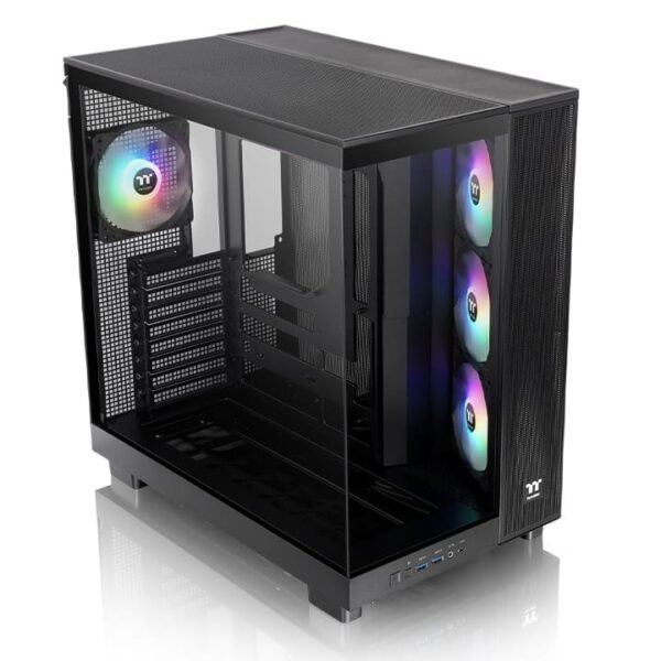 View 380 TG ARGB Black – Premium Mid-Tower Gaming Case