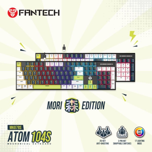 Fantech ATOM 104S Full-Size Mechanical Gaming Keyboard