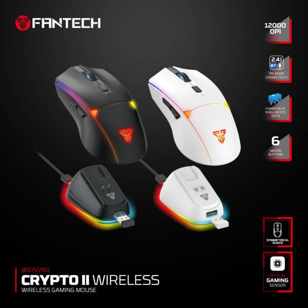 Fantech CRYPTO II WG7 V2 Wireless Gaming Mouse