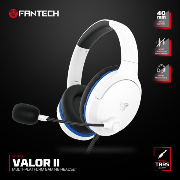 Fantech VALOR II MH89 Multi-Platform Gaming Headset with Detachable Microphone