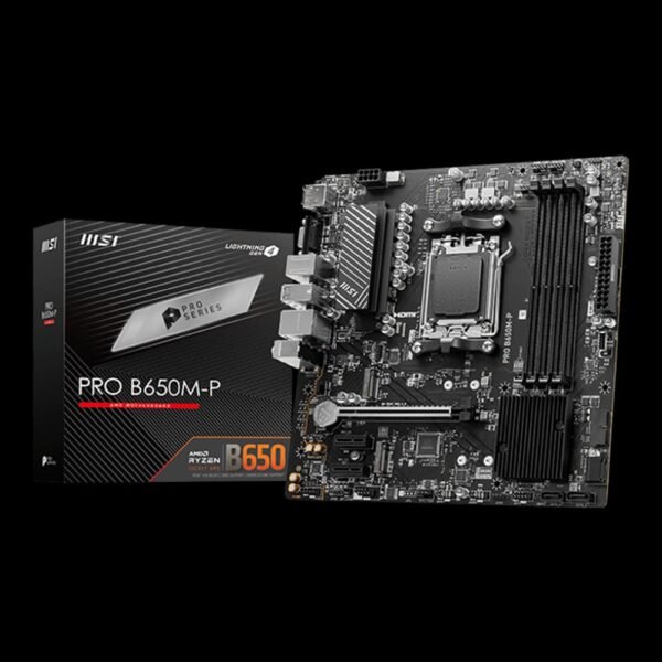 MSI PRO B650M-P AMD B650 AM5 DDR5 Micro-ATX Motherboard