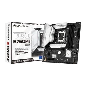 MS-Terminator B760M D4 WIFI6E V2 Motherboard – Intel 12th/13th Gen Support, DDR4 Speed, PCIe 4.0 Expansion, and Ultra-Fast WiFi 6E Connectivity