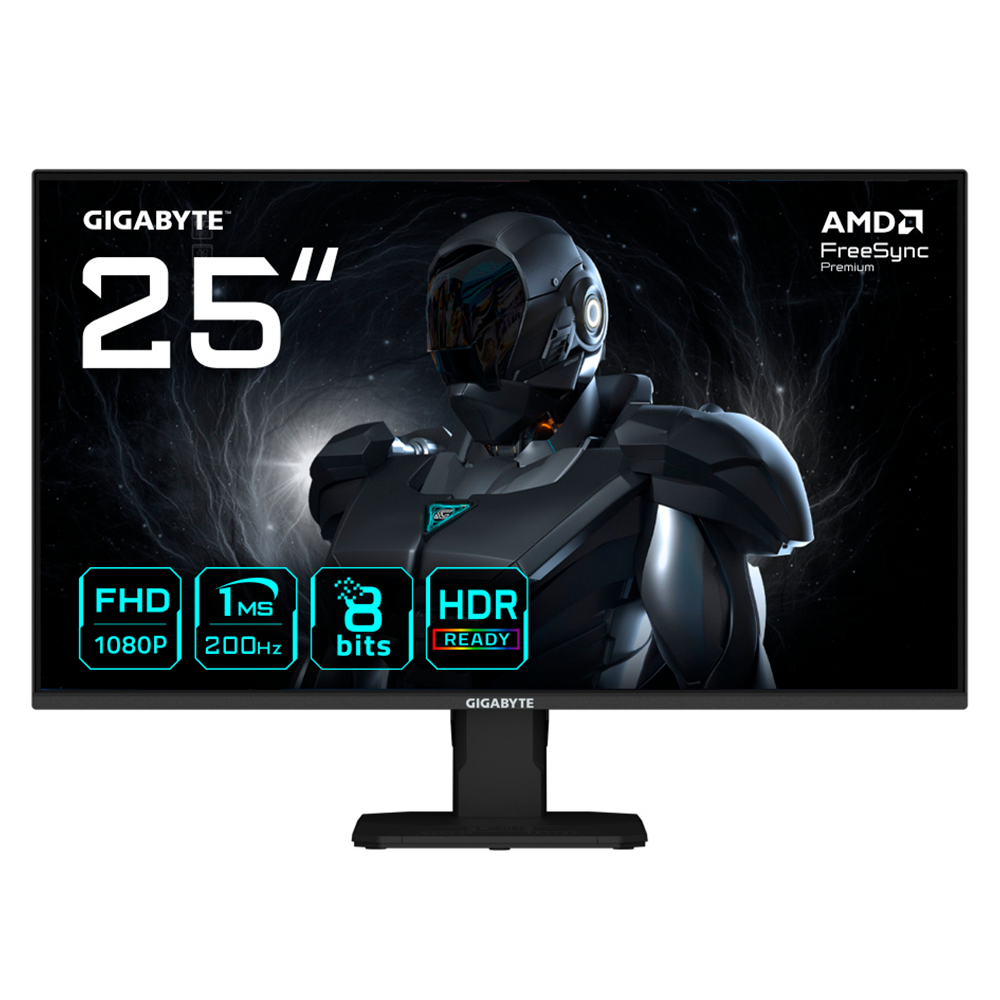 GIGABYTE GS25F2 EK 24.5″ LED Gaming Monitor – Full HD, 144 Hz, 1 ms, HDR10, 1‑Year Warranty