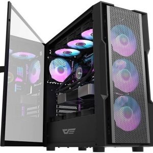 DarkFlash DK431 E-ATX With 4 ARGB Fans Gaming Case Black