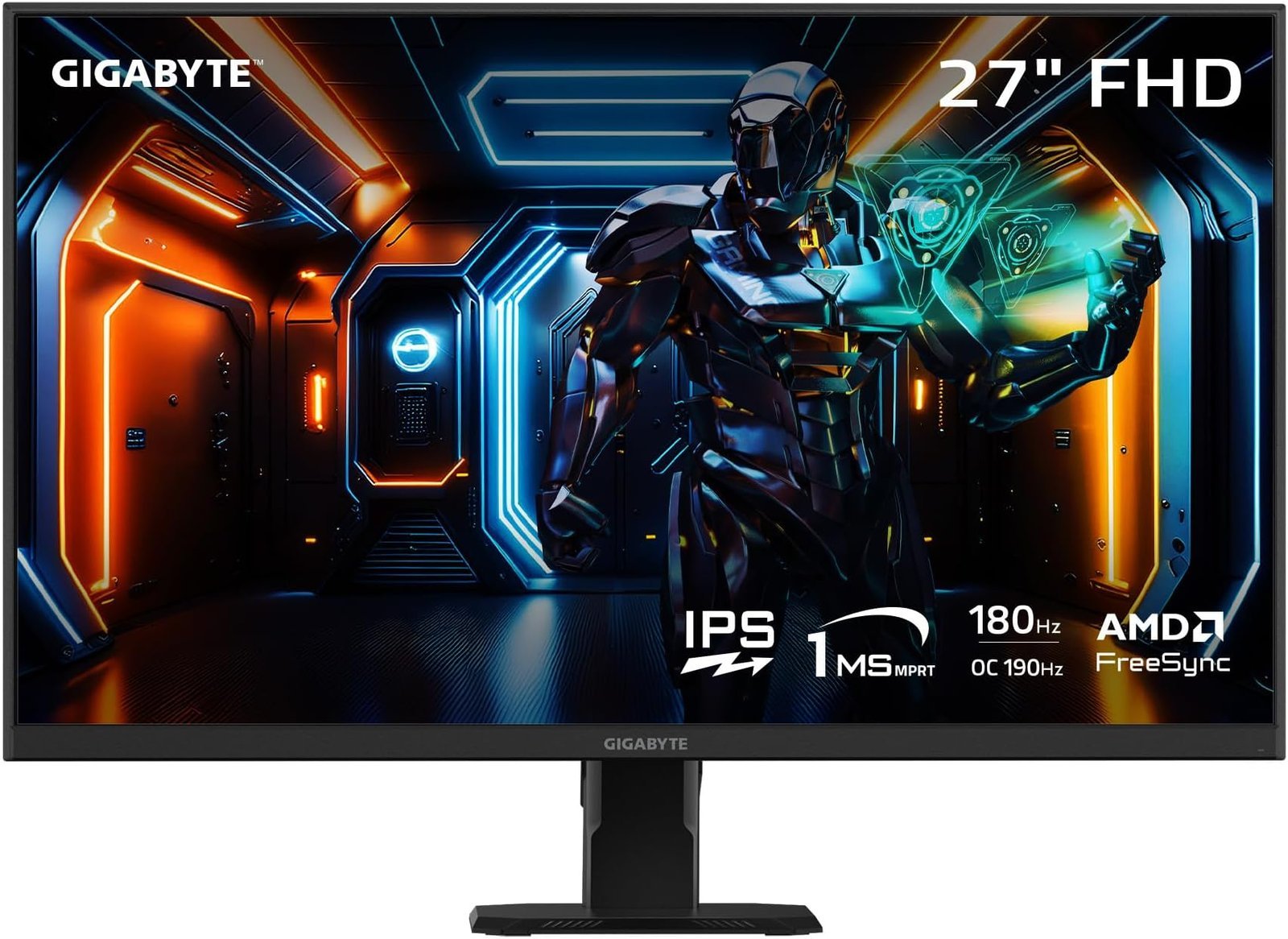 GIGABYTE GS27FA EK 27″ LED Gaming Monitor – Full HD IPS, 165 Hz, 1 ms, HDR10, 1‑Year Warranty