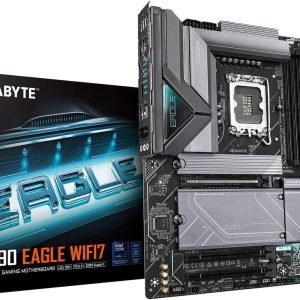 GIGABYTE Z890 EAGLE WIFI7 DDR5 ATX Motherboard – Intel 12th/13th/14th Gen CPU Support, PCIe Gen5, Gaming