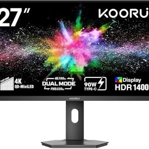 Koorui S2741LM 4K Mini LED Monitor – Ultra HD Resolution, Advanced Backlight, and Eye Comfort Design