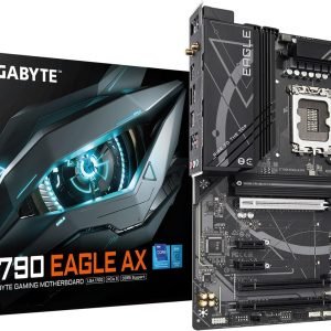 GIGABYTE Z790 EAGLE AX DDR5 ATX Motherboard – Intel 12th/13th/14th Gen CPU Support, PCIe Gen5, Ultra Durable Gaming