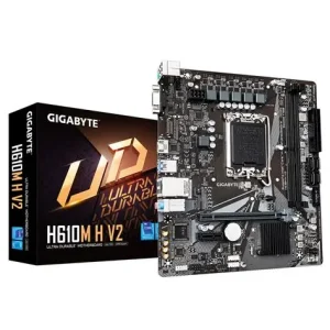 GIGABYTE H610M H V2 DDR5 Micro-ATX Motherboard – Intel 12th/13th Gen CPU Support