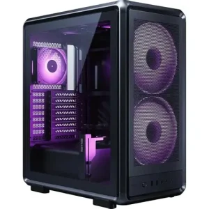 Cooler Master MasterFrame 500 Mesh Black ARGB – Premium Build, Modular Flexibility, and Advanced Cooling with RGB Lighting