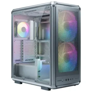 Cooler Master MasterFrame 500 Mesh Silver ARGB – Premium Build, Modular Flexibility, and Advanced Cooling with RGB Lighting