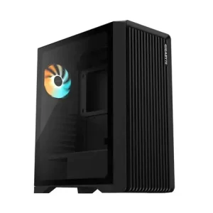 GIGABYTE GB‑C103G Mid‑Tower PC Case – Tempered Glass, 360mm Radiator Support, PSU Shroud
