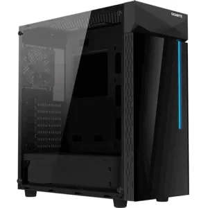 GIGABYTE GB‑C200G Mid‑Tower PC Case – Tempered Glass, RGB Fusion, 360mm Radiator Support