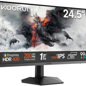 Koorui G2511P 200HZ Full HD LED Monitor – Sharp Display, Wide Viewing Angles, and Eye Comfort Technology