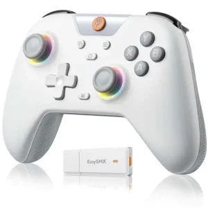 EasySMX X05 Wireless Controller [Black‑White] | Multi‑Platform Gamepad with Hall Effect Joysticks
