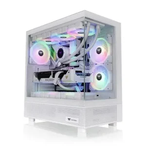 View 270 TG ARGB V2 Snow – Elegant White Mid-Tower Gaming Case