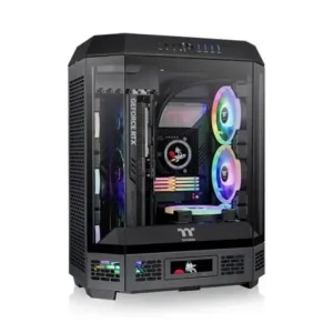 Thermaltake The Tower 600 Black – Octagonal Prism Design, Hidden‑Connector Support, Extreme Cooling & Showcase Style