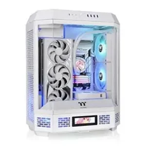 Thermaltake The Tower 600 Snow – Vertical Octagonal Showcase, Hidden‑Connector Support, Extreme Cooling & Elegant White Design