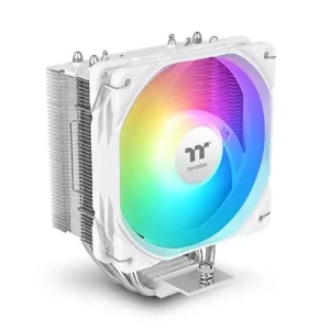 Thermaltake UX400 ARGB Air Cooler White – 240W Cooling Power, Copper Heat Pipes, ARGB Sync & Elegant White Finish