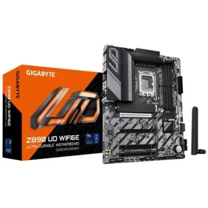 GIGABYTE Z890 UD WIFI6E DDR5 ATX Motherboard – Intel 12th/13th/14th Gen CPU Support, PCIe Gen5, Ultra Durable