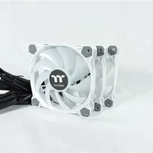 Thermaltake Pure 12 ARGB Sync White (3‑Pack) – Triple ARGB Fans, Quiet Cooling, PWM Control & Elegant White Design