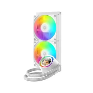 ID‑Cooling FX240 LCD White – 240mm Liquid CPU Cooler with Fully Customizable LCD, ARGB Fans & Silent Operation