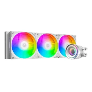 ID-COOLING FX360 INF White | 360mm ARGB Liquid CPU Cooler with 350W Extreme Cooling, Elegant White Design, Quiet Fans & Full Intel/AMD Compatibility