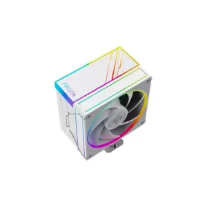 ID-COOLING FROZN A410 SE ARGB White | Compact 4 Heatpipe Air Cooler with 180W TDP, Sleek White Design, ARGB Fan & Wide Intel/AMD Compatibility