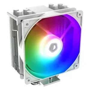 ID-COOLING SE-214-XT ARGB White | 4 Heatpipe Air Cooler with 220W TDP, Elegant White Design, ARGB Fan & Wide Intel/AMD Compatibility