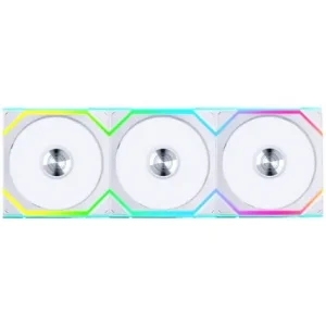 Lian Li UNI FAN SL Wireless LCD 120 White (3pcs) | Premium ARGB Fan Kit with Wireless Controller & LCD Display