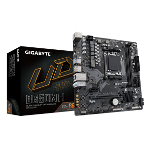 GIGABYTE B650M H DDR5 Micro‑ATX Motherboard – AMD Ryzen 7000 CPU Support, PCIe Gen5, Ultra Durable