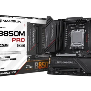 MS-Terminator B850M PRO DARK WIFI Motherboard – AMD Ryzen 9000 Support, DDR5 Speed, PCIe 5.0, and High-Performance WiFi Connectivity