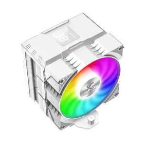 Power Train X-Gamerx Z-1300 ARGB CPU Air Cooler with Digital Temperature Display, White