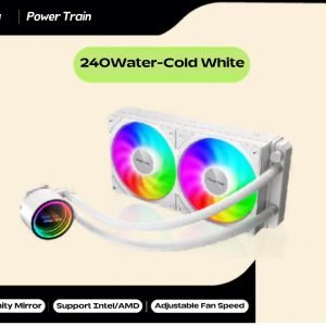 Power Train D240A ARGB Liquid CPU Cooler White