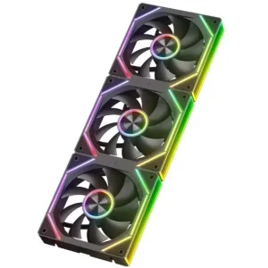 POWER TRAIN PRISM 8RS 120MM ARGB FAN CASE BLACK REVERSE ( 3 in 1 )