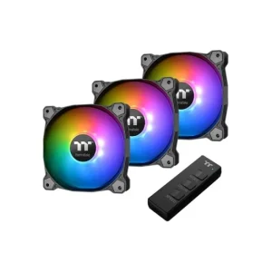 Thermaltake Pure 12 ARGB Sync (3‑Pack) – Triple ARGB Fans, Quiet Cooling, PWM Control & Vibrant Lighting