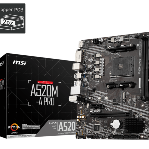 MSI A520M-A PRO AMD AM4 microATX Motherboard