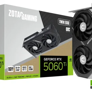 Zotac Gaming GeForce RTX 5060 Ti 16GB Twin Edge DLSS 4 16GB GDDR7 128-bit 28 Gbps PCIE 5.0 Gaming Graphics Card
